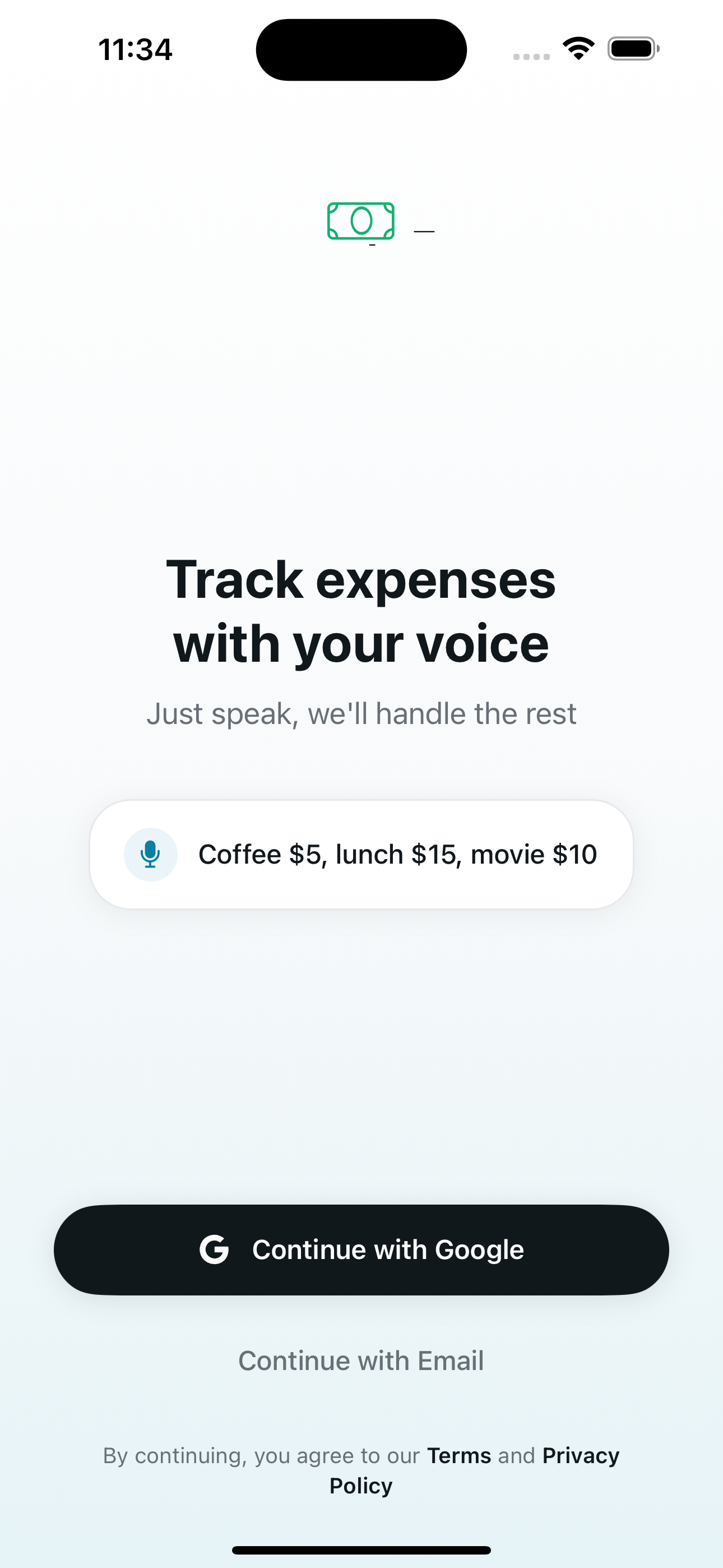 Expenses Tracker - iPhone Screenshot 1