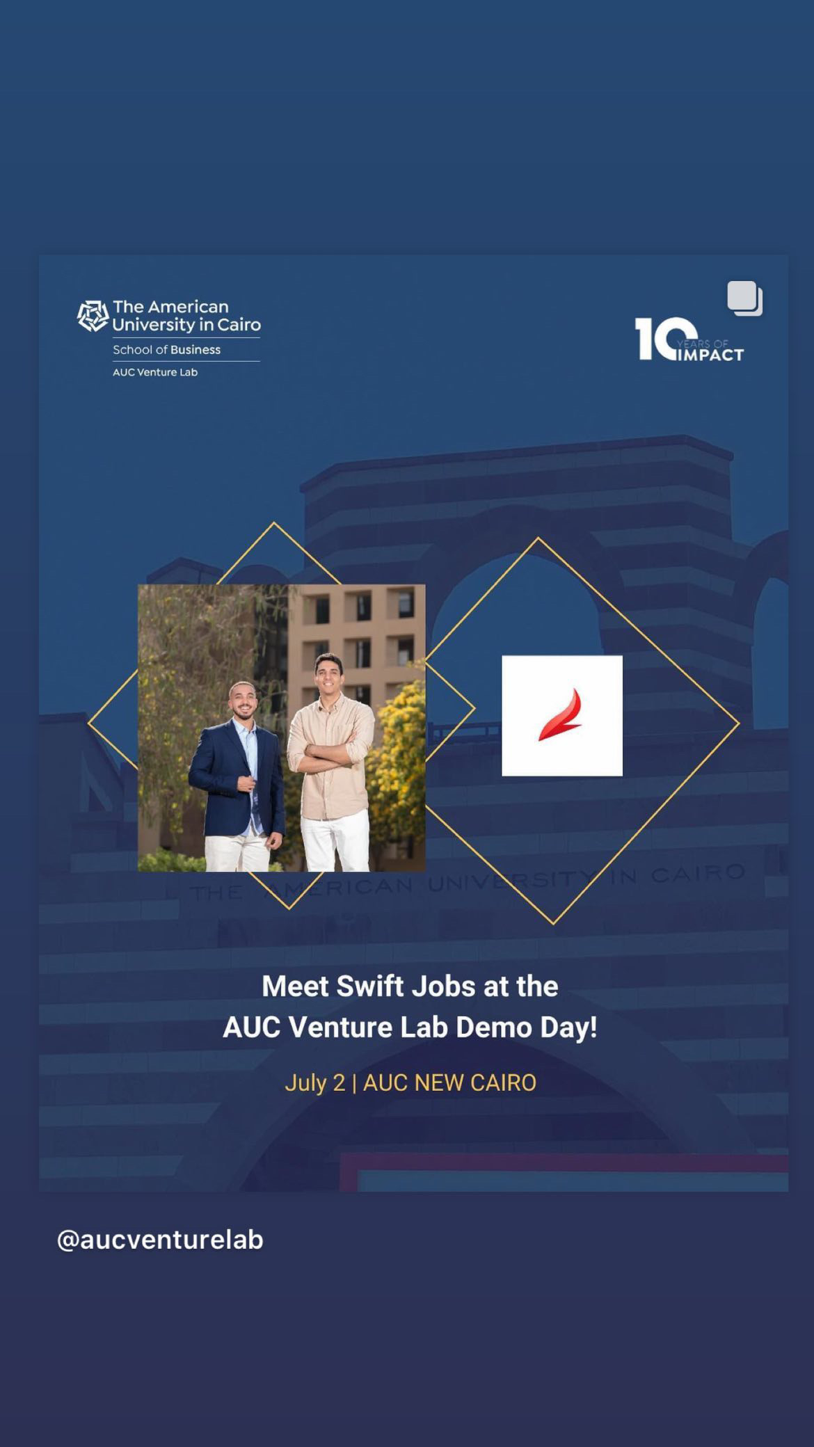 AUC Venture Lab Demo Day: Meet Swift Jobs
